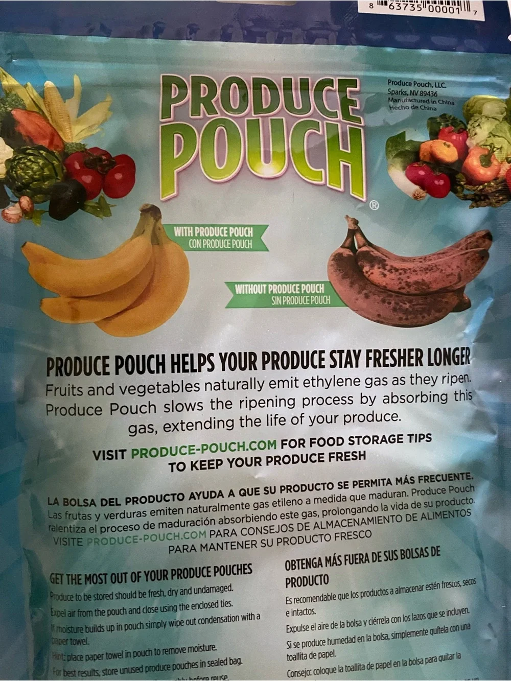 2 packs Reusable Produce Pouches